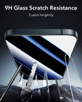 iPhone 16e HaloLock Classic Hybrid Case Privacy Protection Bundle - Frosted Black ESR