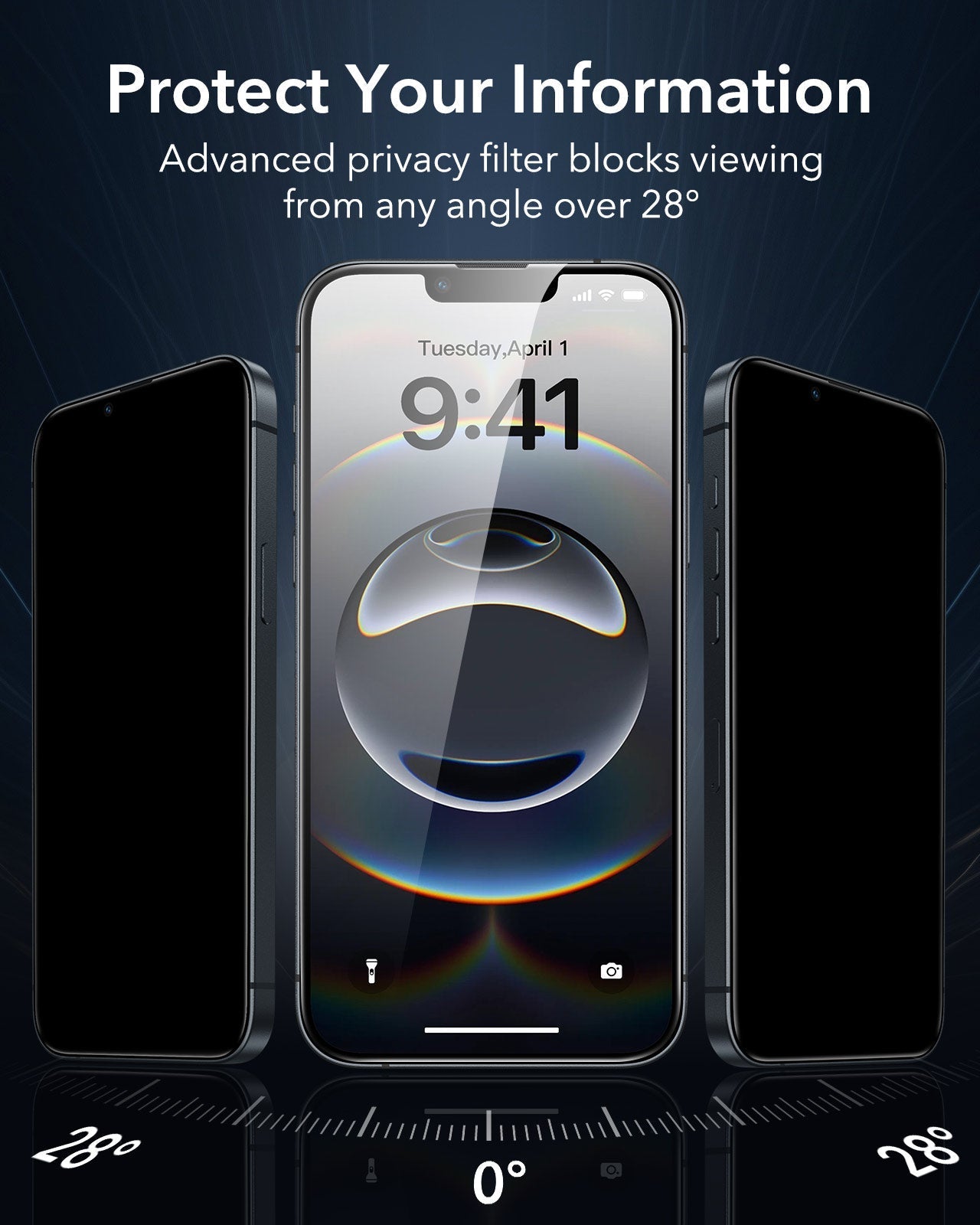 iPhone 16e HaloLock Classic Hybrid Case Privacy Protection Bundle - Frosted Black ESR
