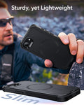 iPhone 16e HaloLock Cyber Tough Case Protection Bundle - Black - ESR 