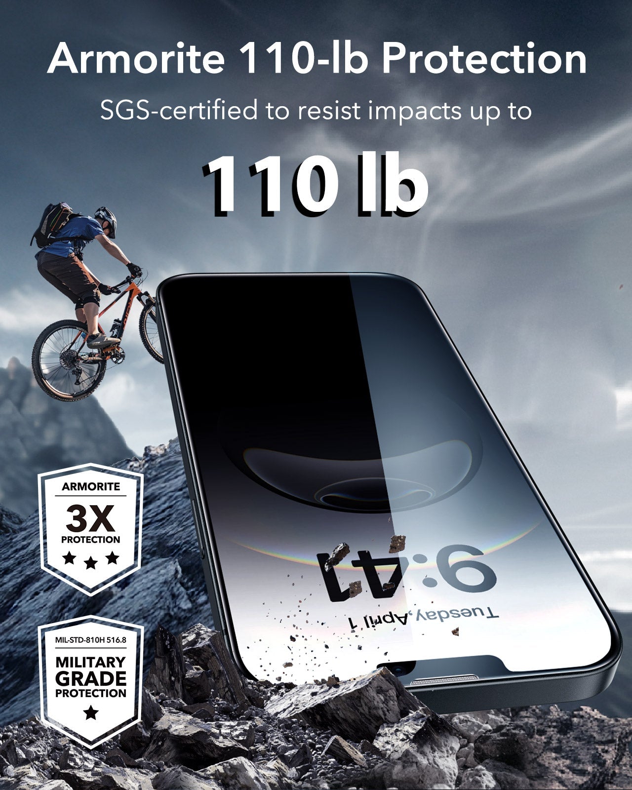 iPhone 16e UltraFit Armorite Privacy Screen Protector - 3 Pack ESR