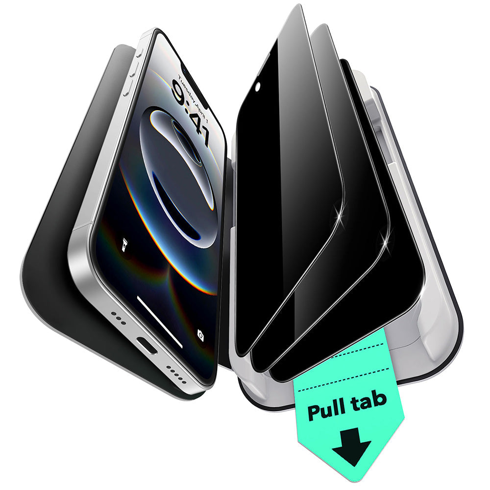 iPhone 16e UltraFit Classic Privacy Screen Protector - 3 Pack ESR