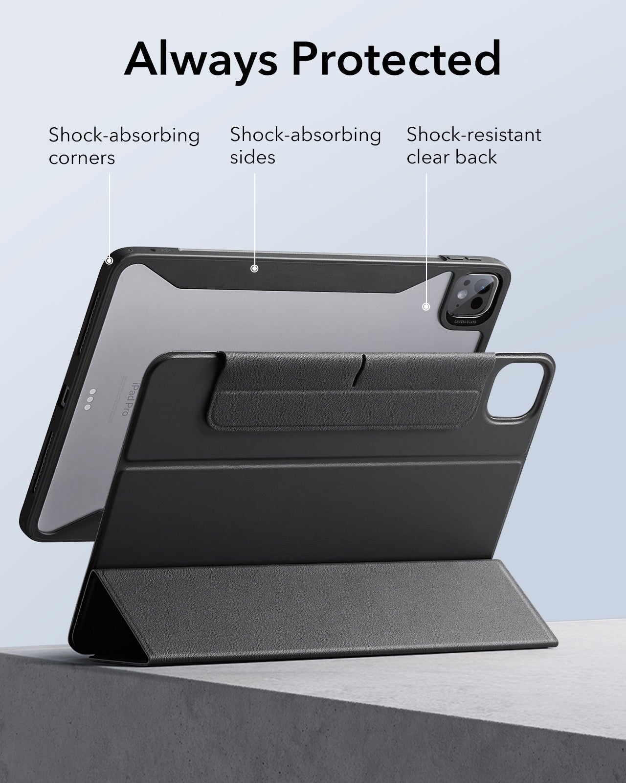 iPad Pro 11ʺ (2024) Rebound Hybrid Case 360 - Pink ESR