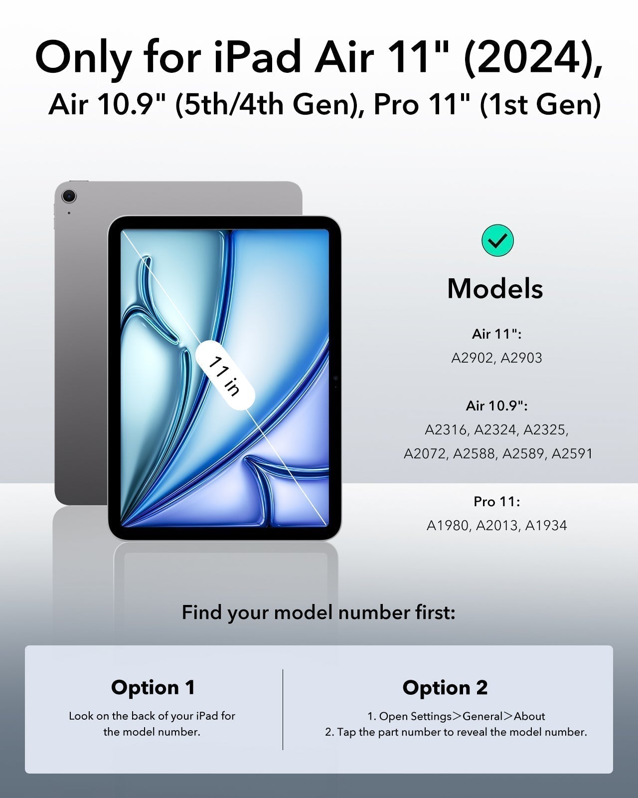 iPad Air 11ʺ (2025/2024) Rebound Art Bundle - Sky Blue ESR
