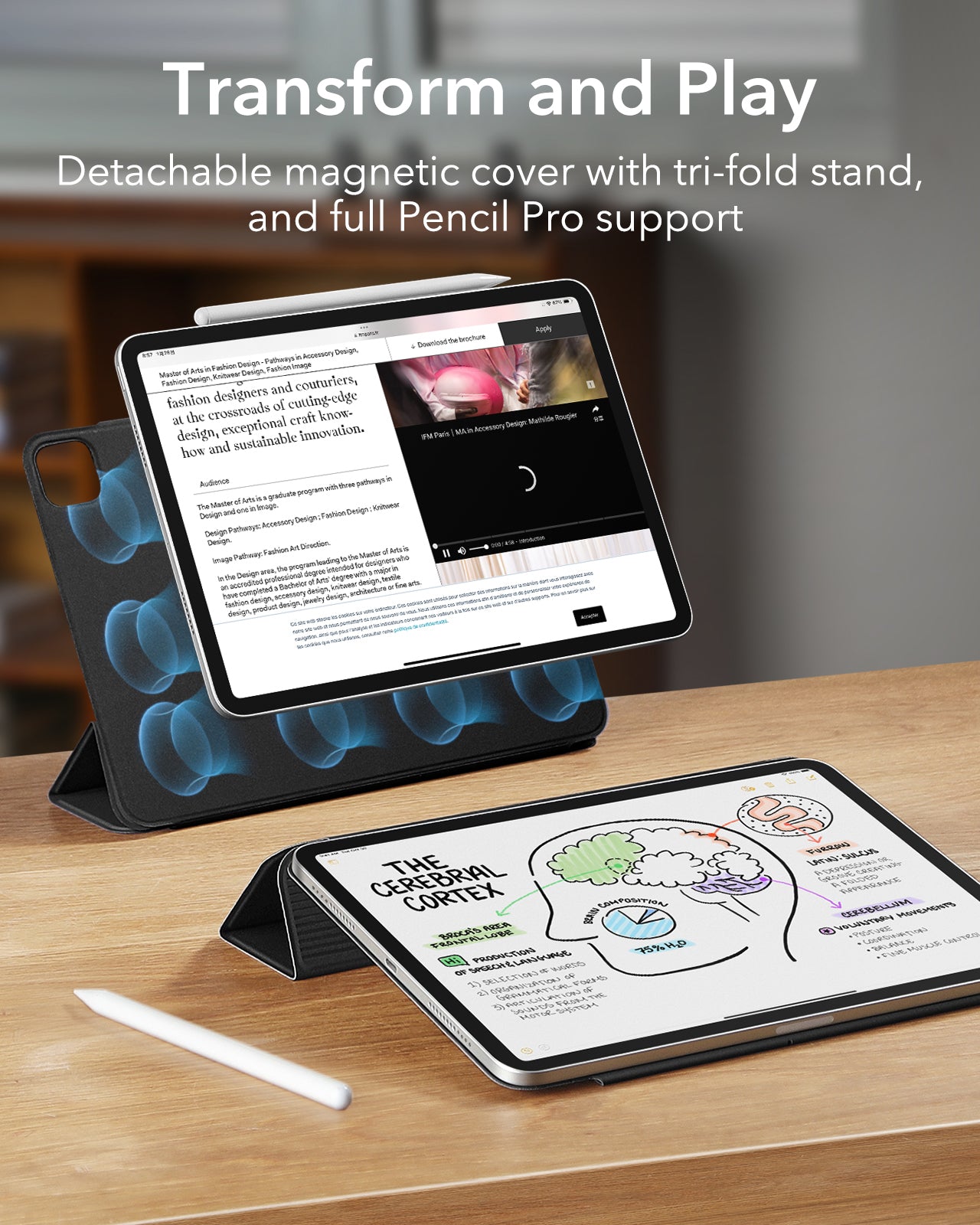 iPad Pro 11" (2024) Rebound Magnetic Case - Black ESR