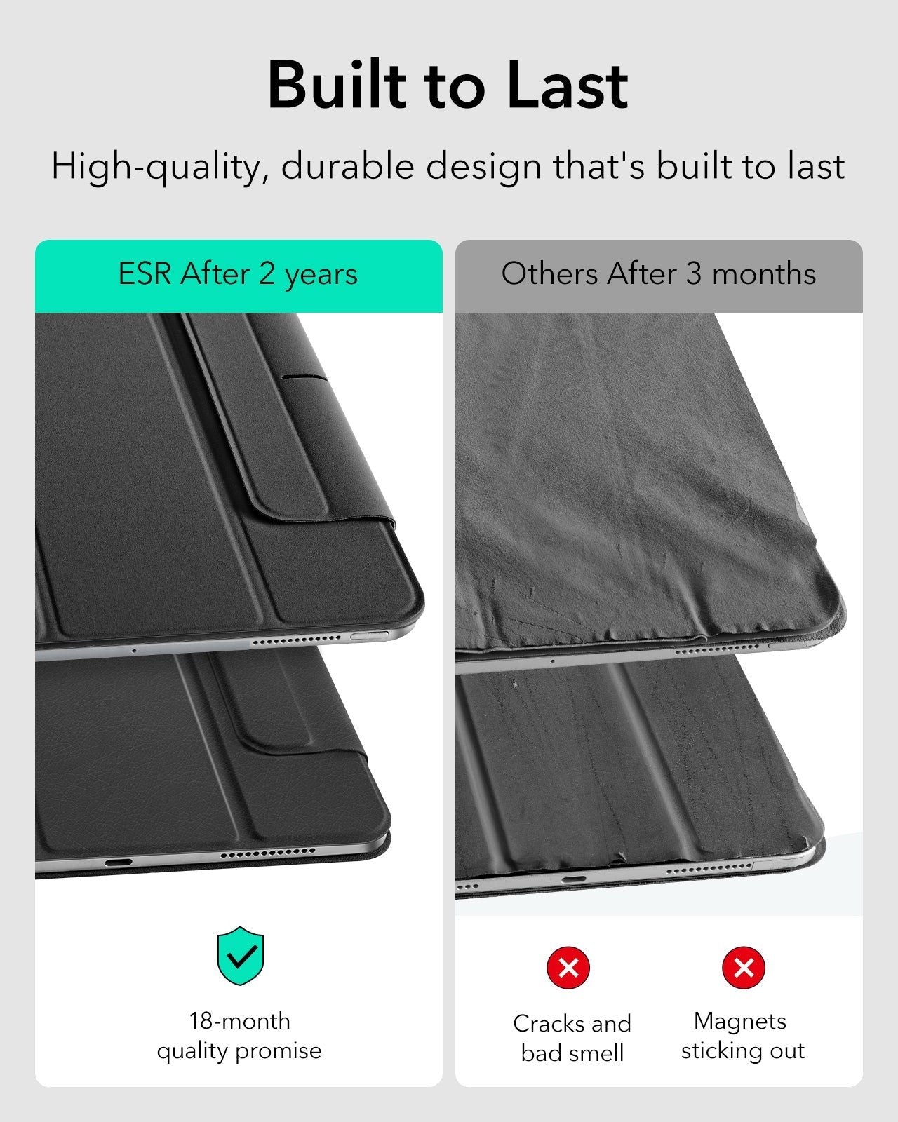 iPad Pro 11" (2024) Rebound Magnetic Case - Black ESR