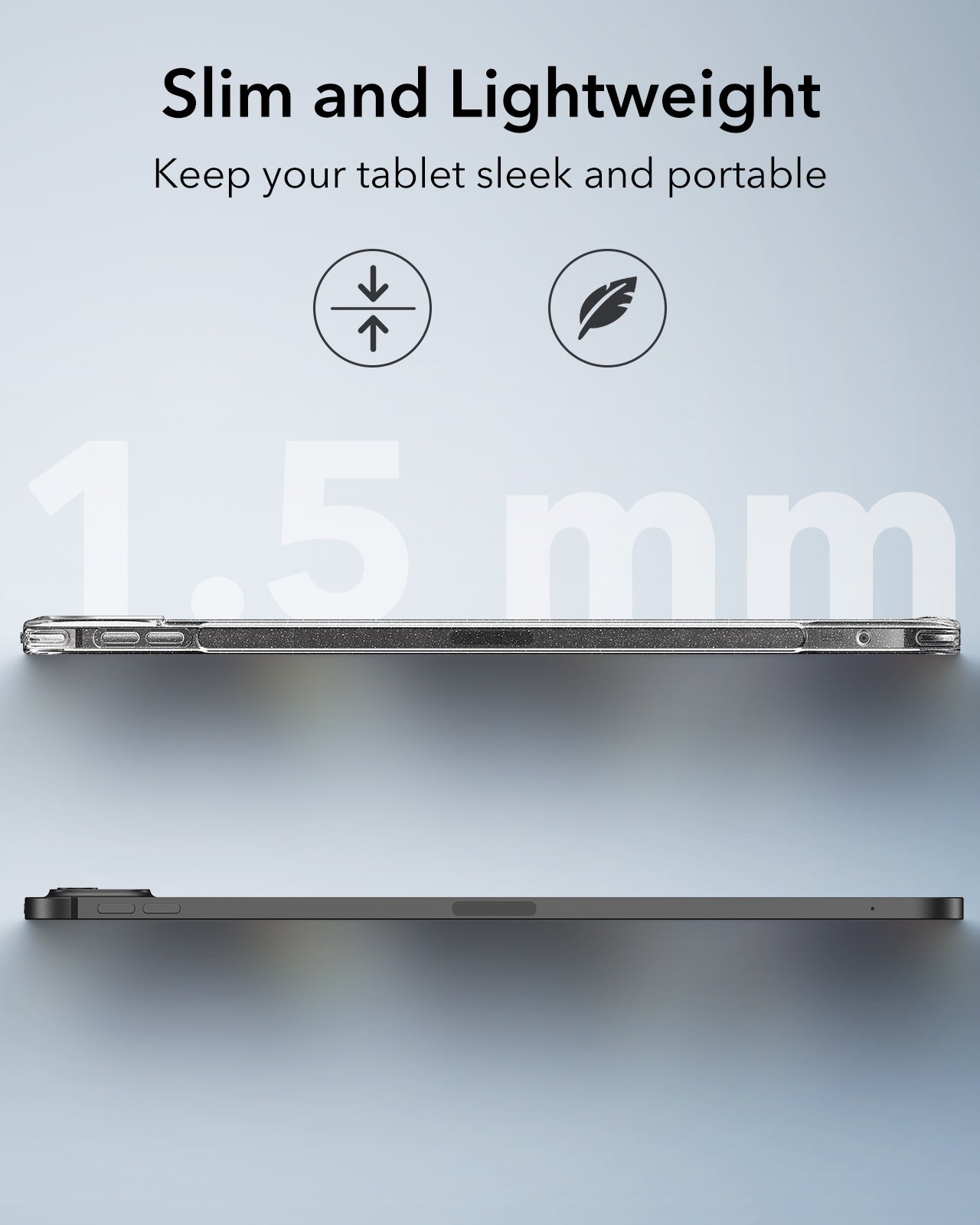iPad Pro 11ʺ (2024) Classic Hybrid Back Case - Clear Shimmer ESR